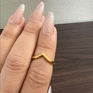 Stainless steel size 6 ring